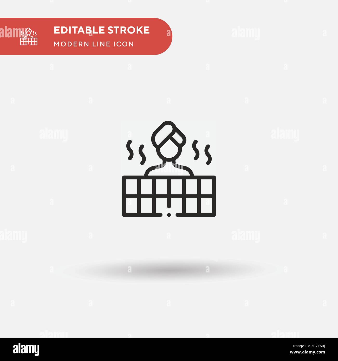 Sauna Simple vector icon. Illustration symbol design template for web ...