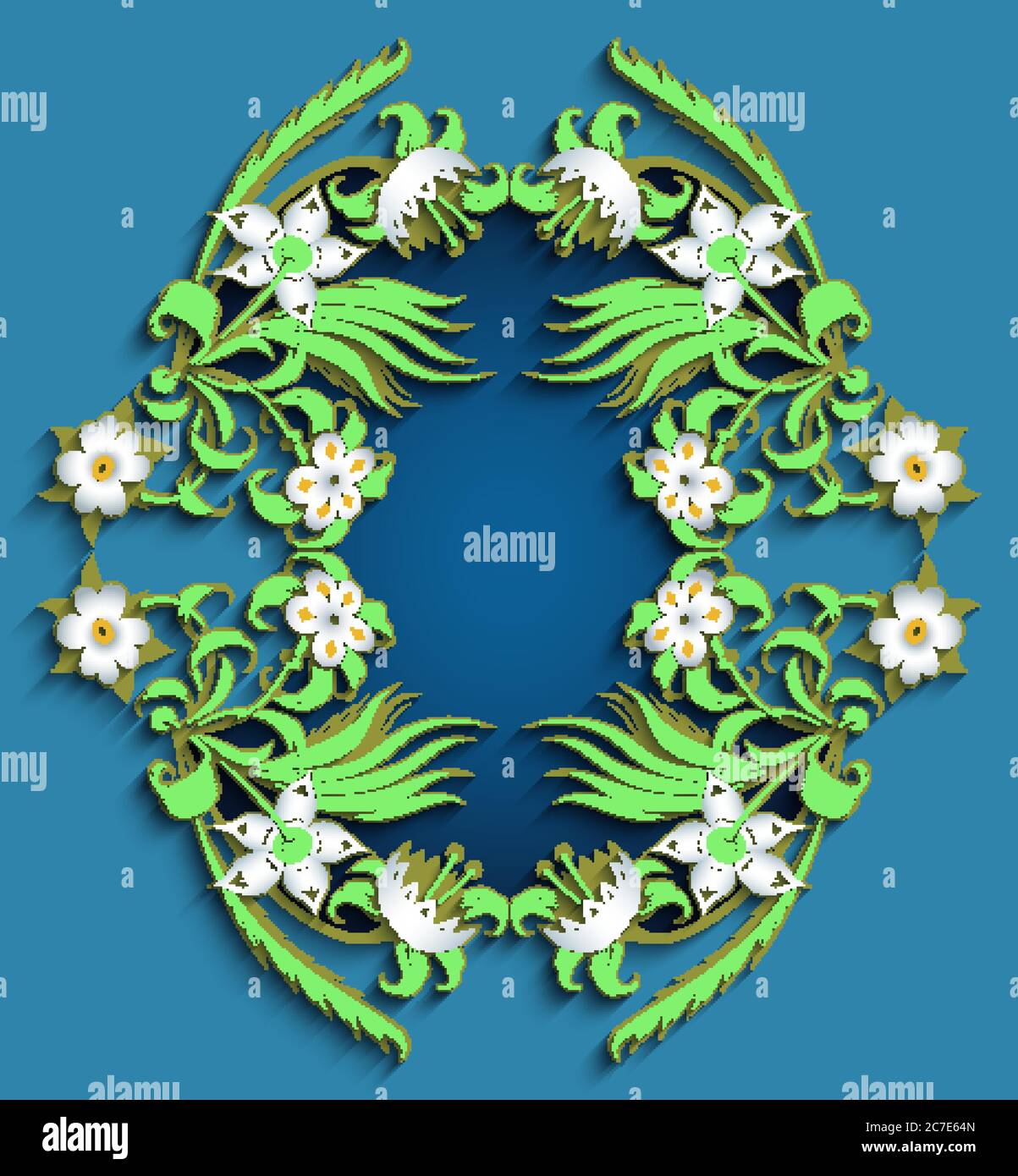 Floral hand drawn vector border Stock Vector Image & Art - Alamy