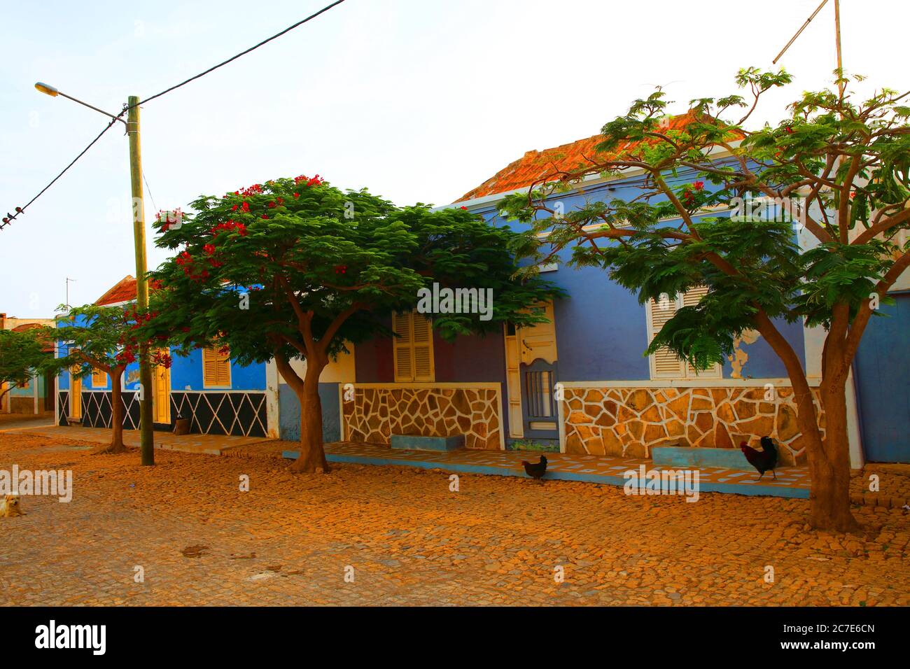 Beautiful architecture on Maio island, Cape Verde Stock Photo Alamy