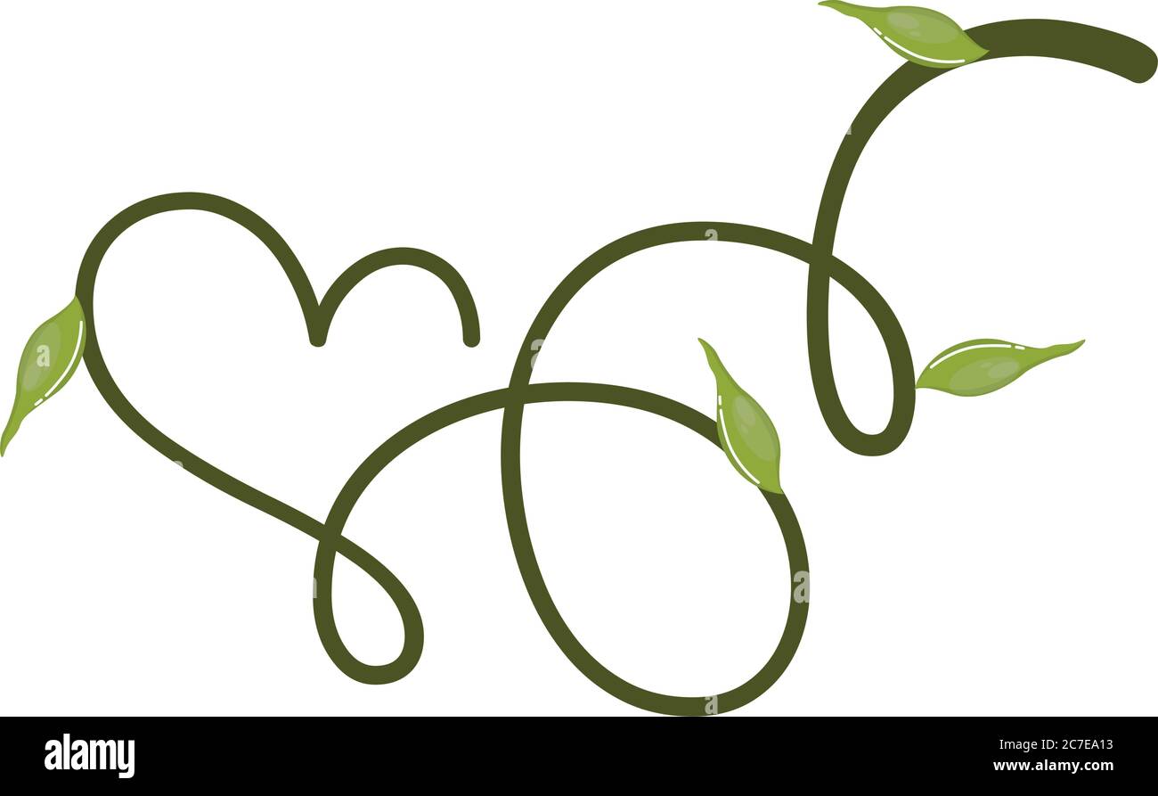 Climbing plant icon. Garden decoration Vector illustration Stock