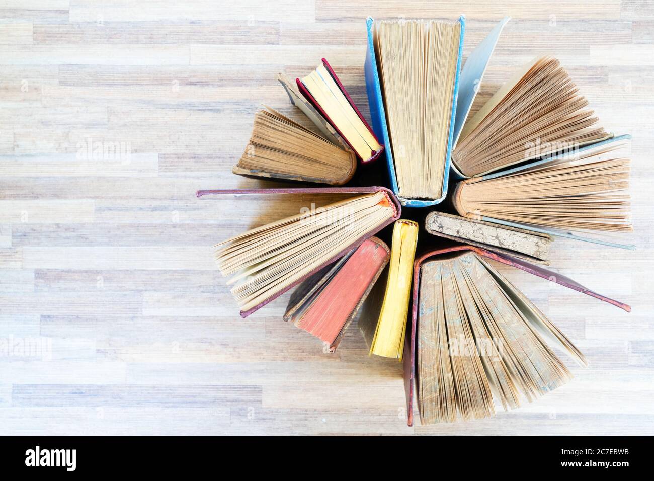 Pile of old books Stock Photo - Alamy