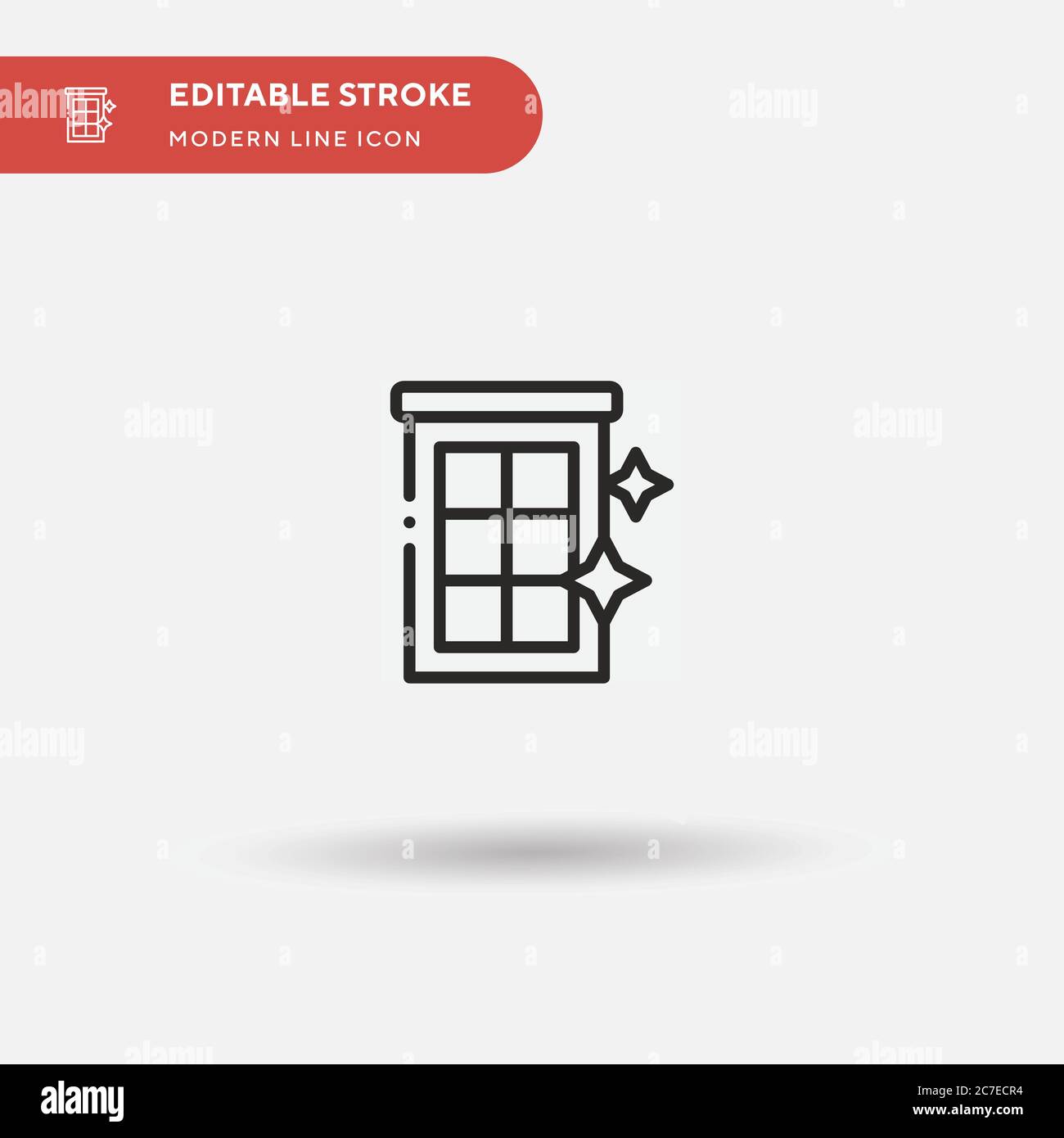 Window Simple vector icon. Illustration symbol design template for web ...