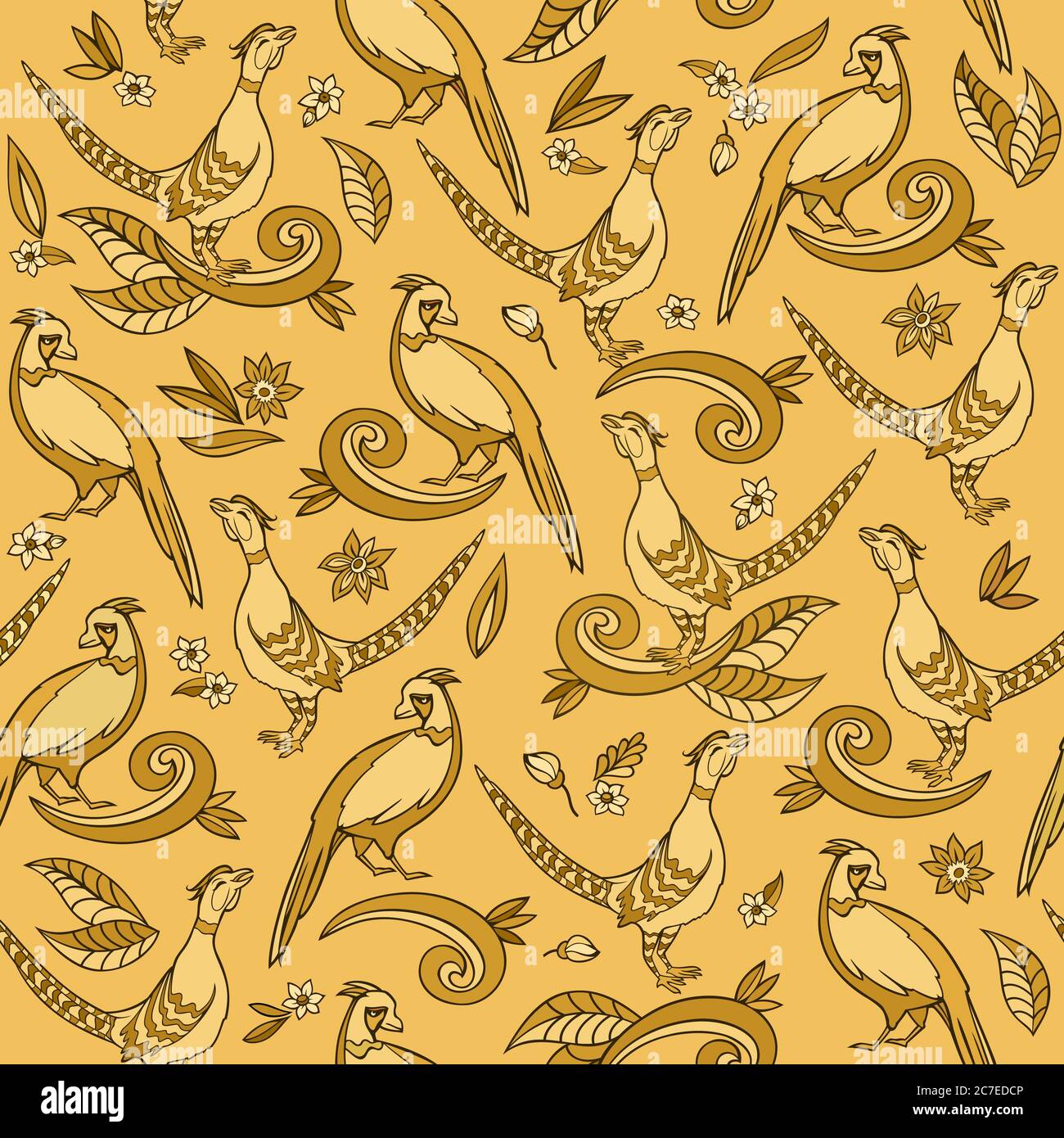 Cartoon birds vector seamless pattern Stock Vector Image & Art - Alamy
