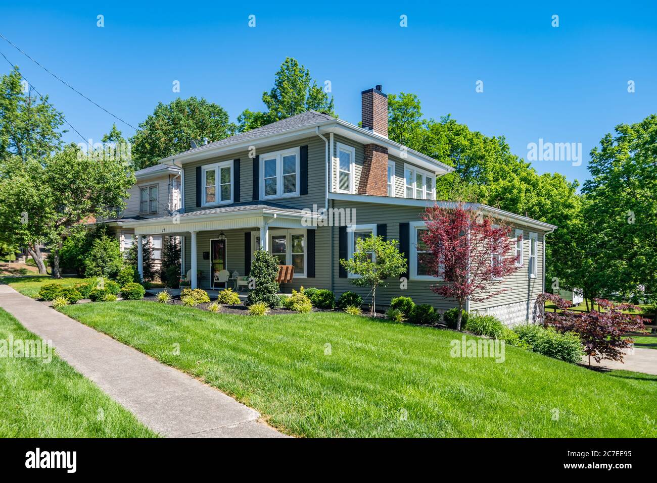 middle-class-home-in-midwest-america-stock-photo-alamy