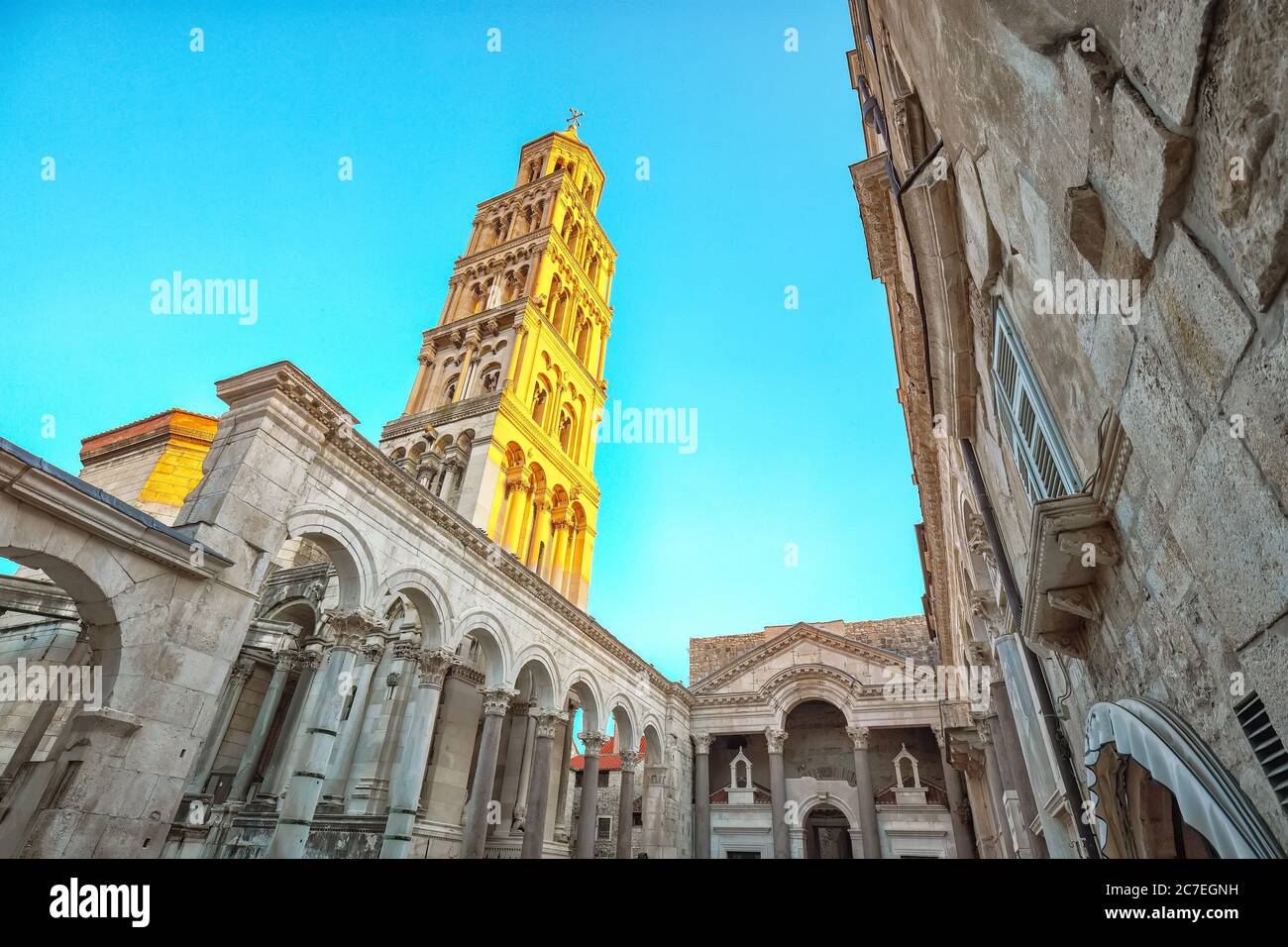 Famous Diocletian Palace built for Emperor Diocletian in historic ...