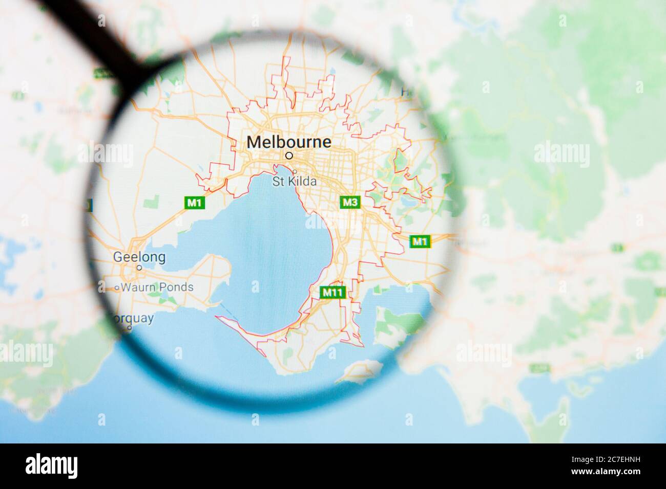 Gps australia map location stock photography and images - Alamy
