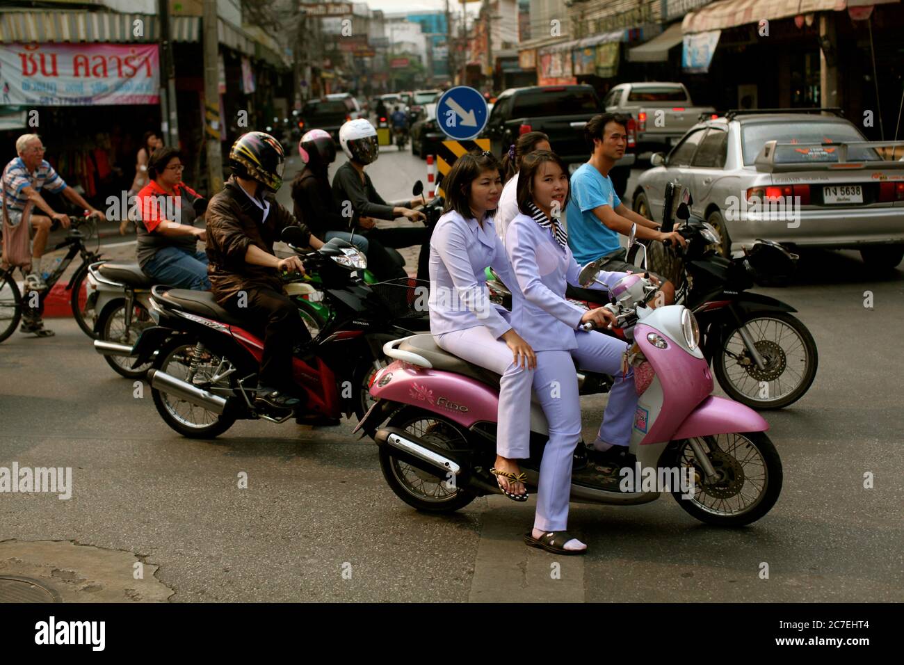 Motorcycle helmet and motorbike. Motorcycle safety. Samui , Tailand -  02.10.2020 Stock Photo - Alamy