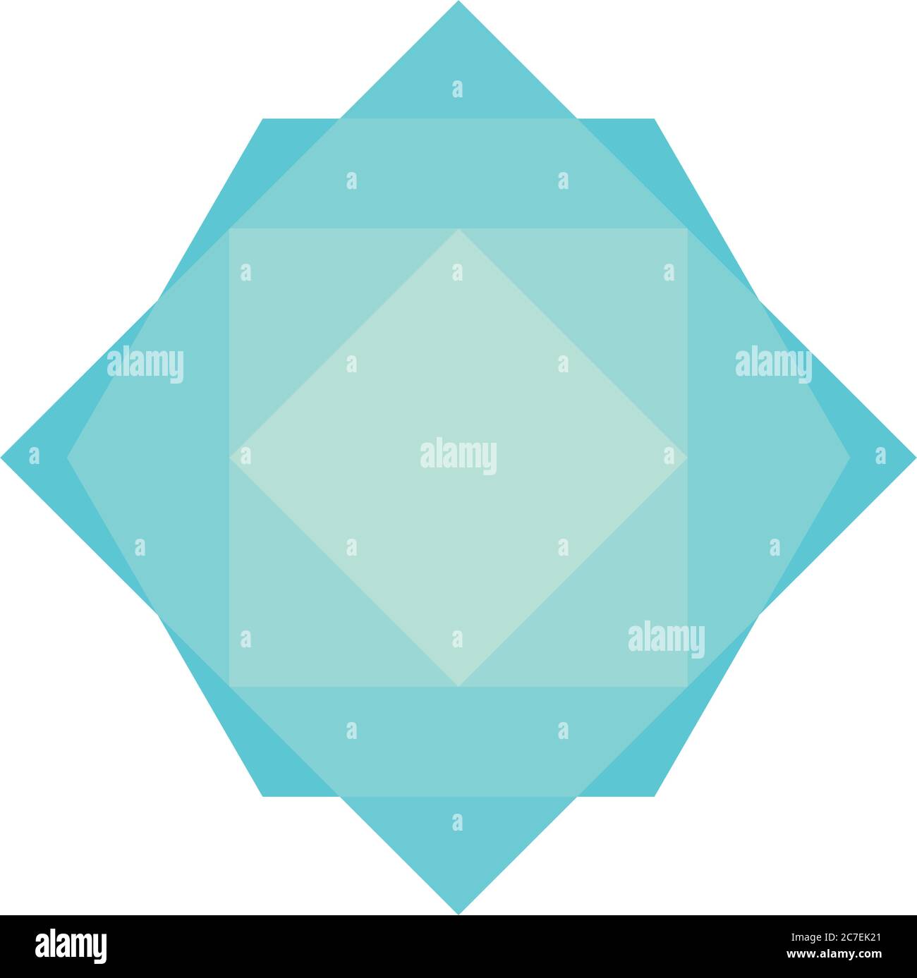 rhombus and squares shape icon over white background, flat style ...