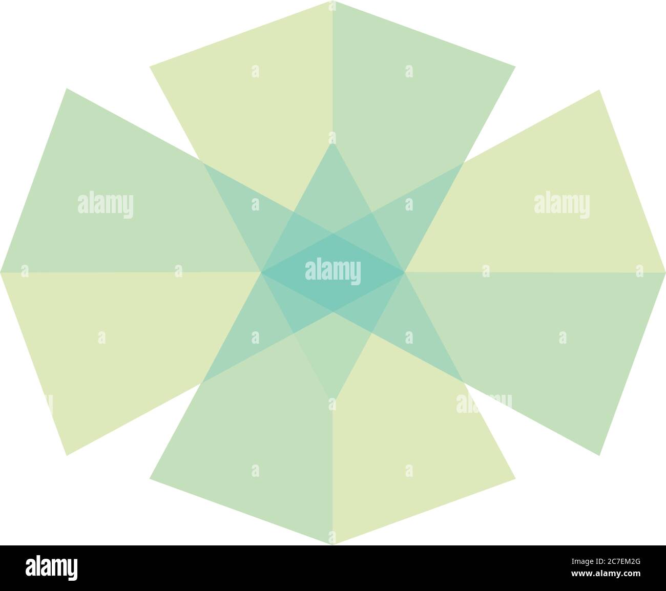 geometric shape icon over white background, flat style, vector ...