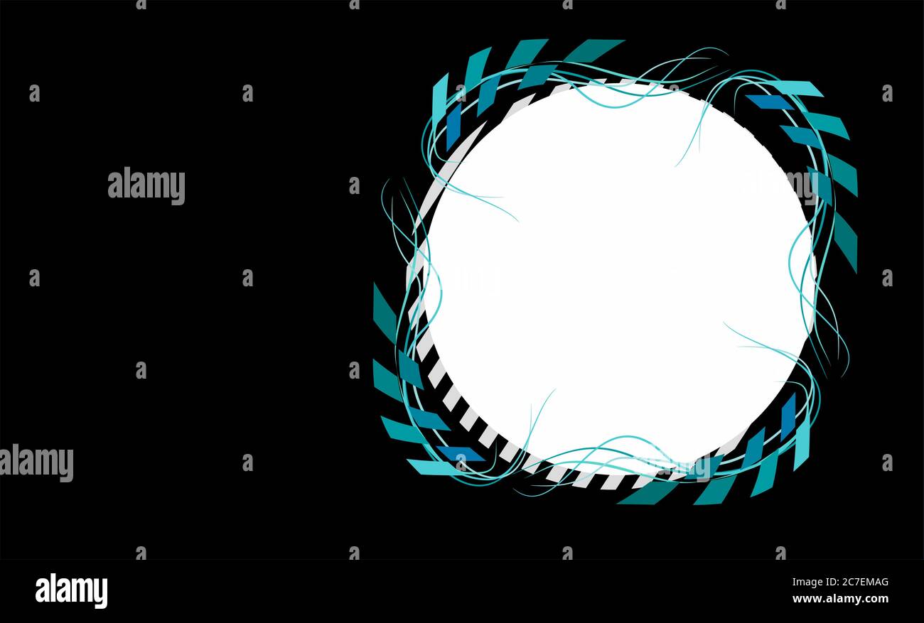 Abstract on black background in vector illustration Stock Vector Image ...