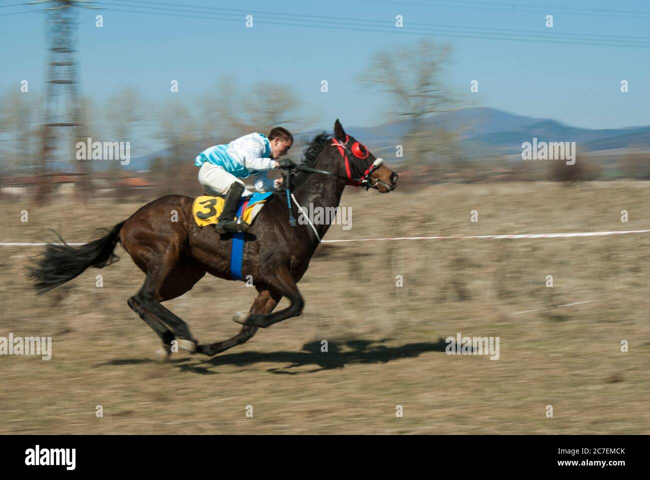 Horse Easter in the village of Aprilovo, Bulgaria Stock Photo