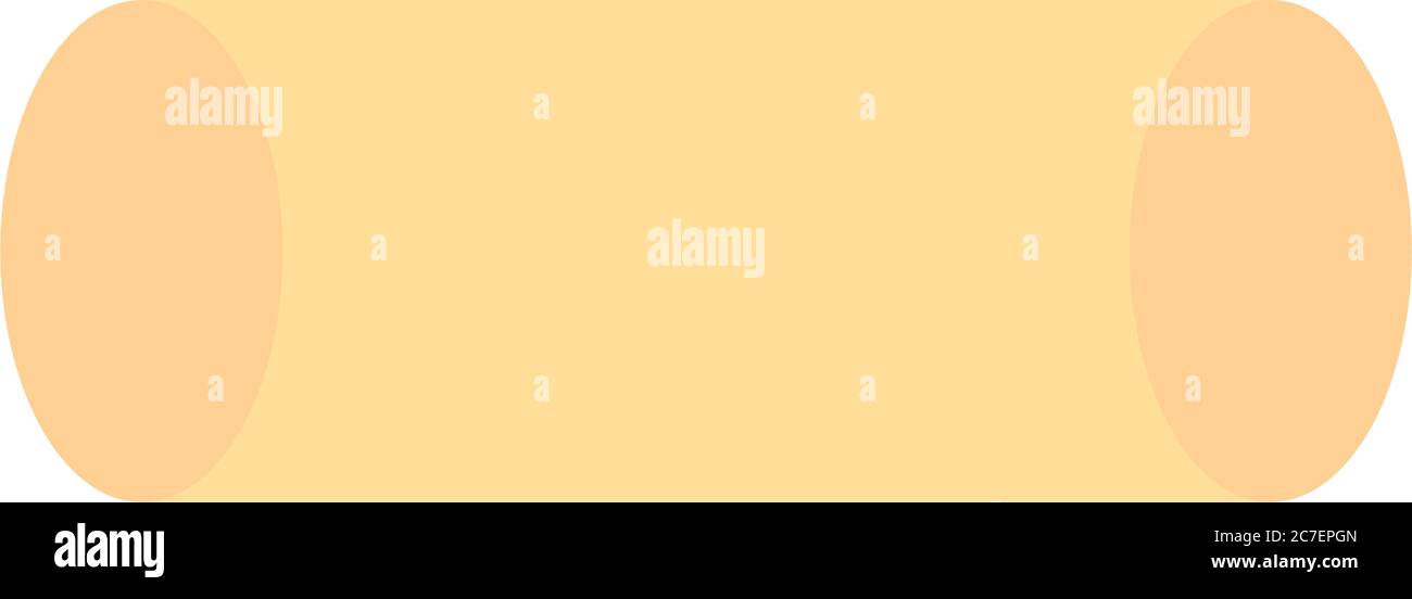 geometric horizontal cylinder shape icon over white background, flat