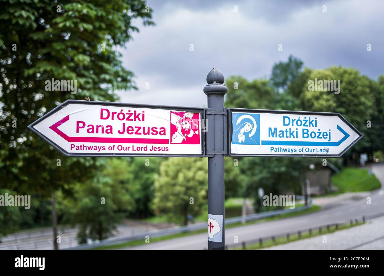 Kalwaria Zebrzydowska near Krakow, the Poland’s second most important pilgrimage centre and the UNESCO world heritage site in Lesser Poland Province. Stock Photo