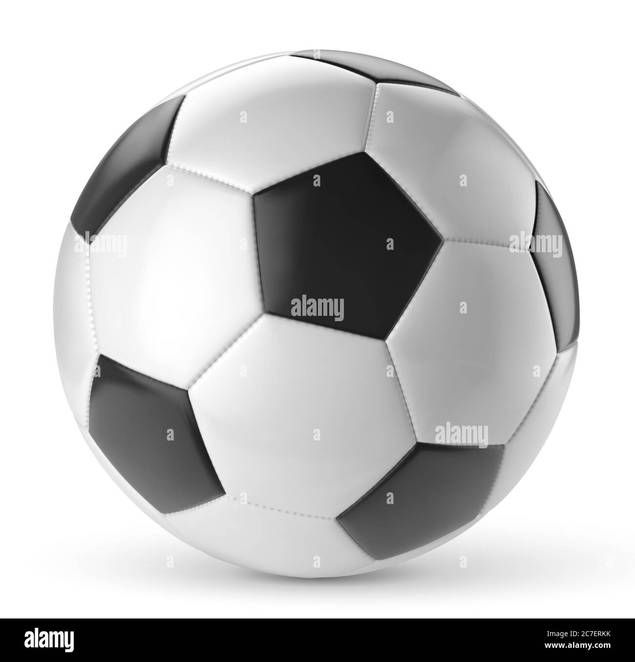 Vector soccer ball on white background Stock Vector Image & Art Alamy
