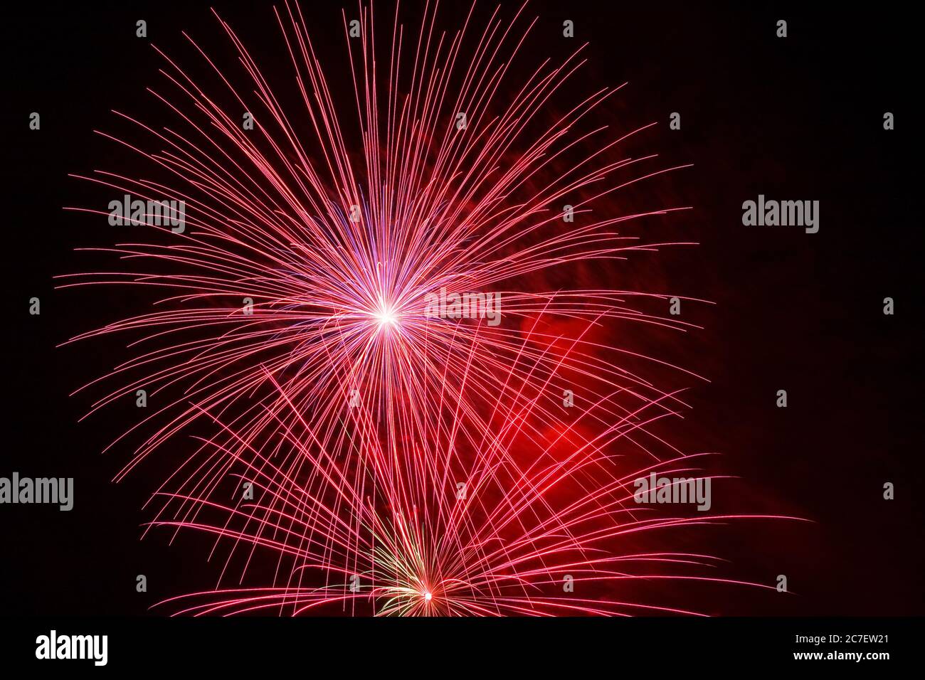 4th of July fireworks display, Temecula, California, USA, North America
