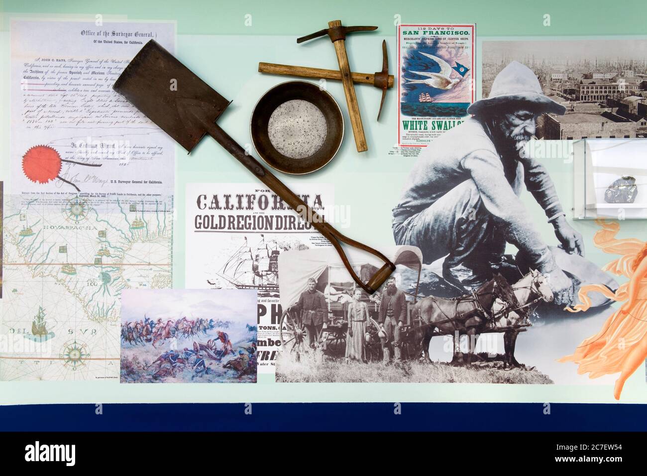 Gold Rush Exhibit, Diamond Valley Lake Visitor Center, Riverside County