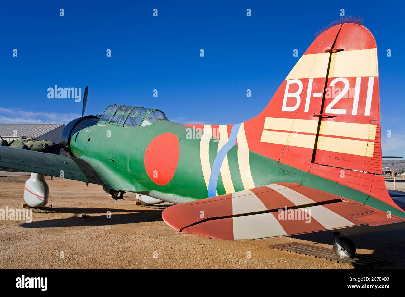 Japanese Vultee BT-13A Valiant bomber at March Field Air Museum, Riverside County, California, USA, North America Stock Photo