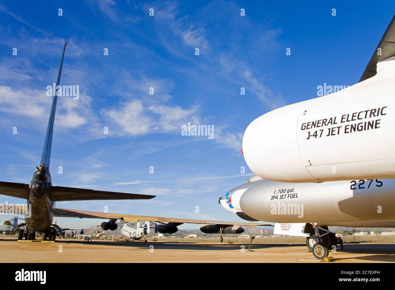 Boeing B-47 Strato Jet Bomber at March Field Air Museum, Riverside County, California, USA, North America Stock Photo