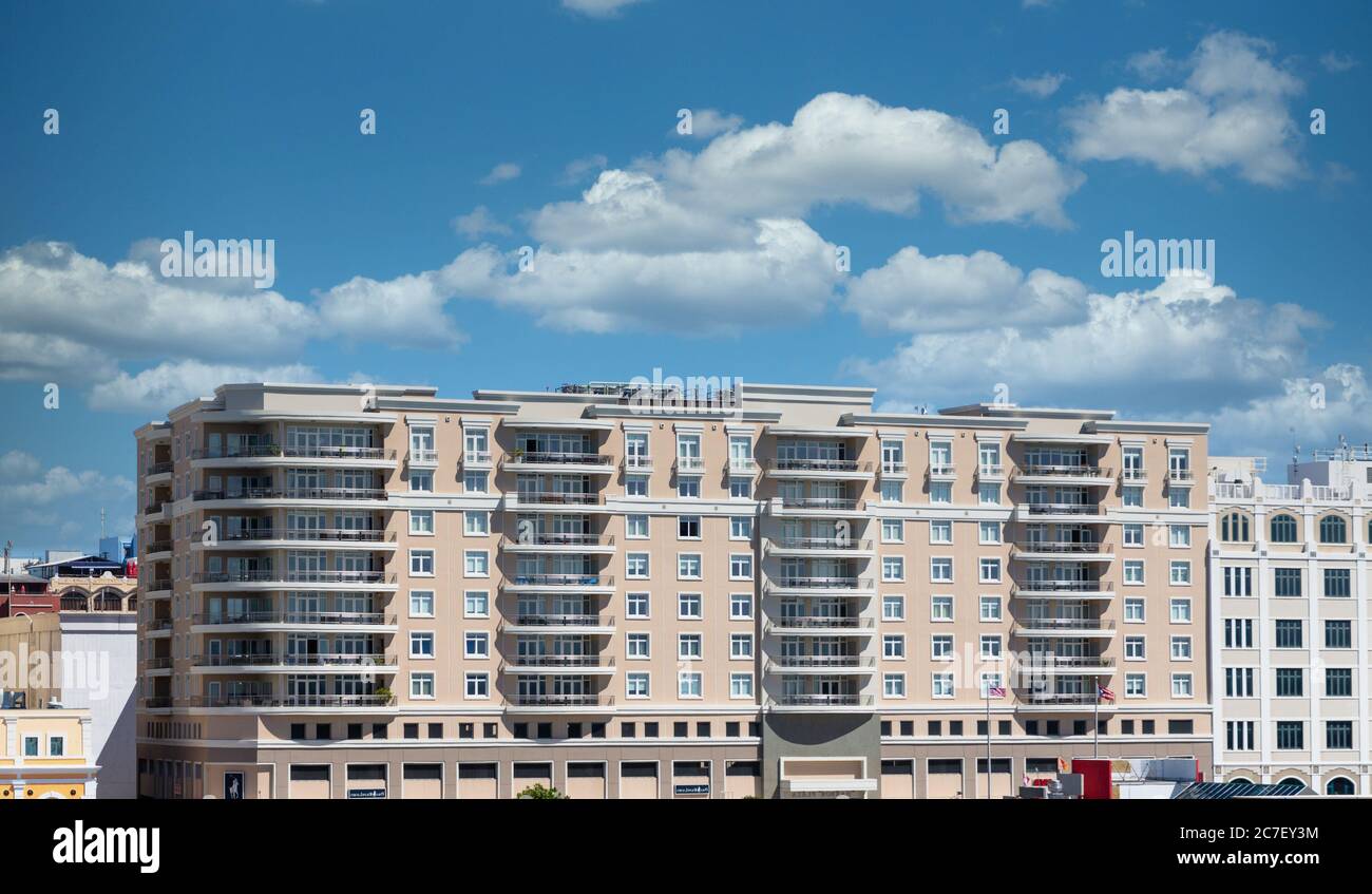 Modern Condos in San Juan Stock Photo Alamy