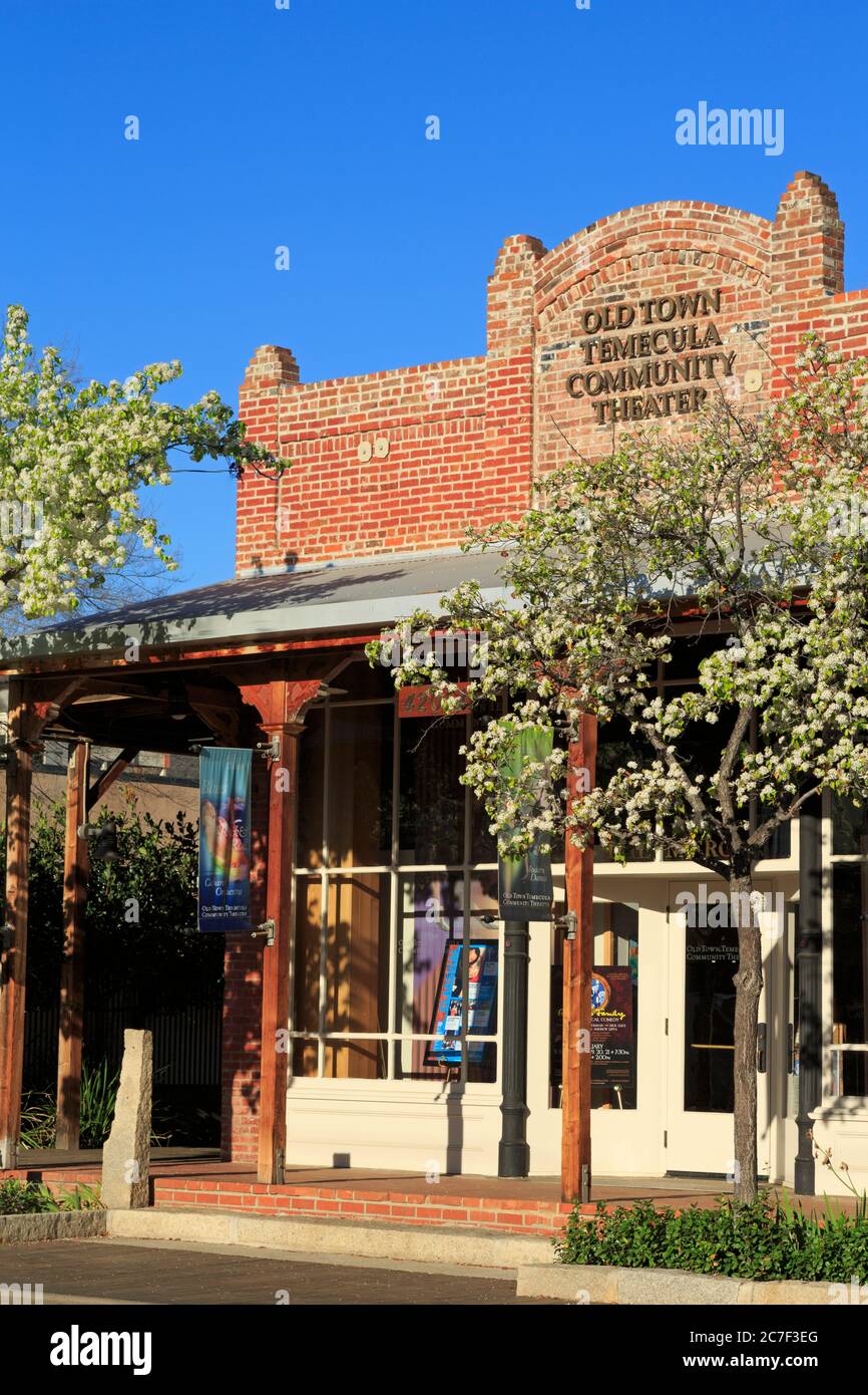 Theater in Old Town, Temecula, California, USA Stock Photo Alamy