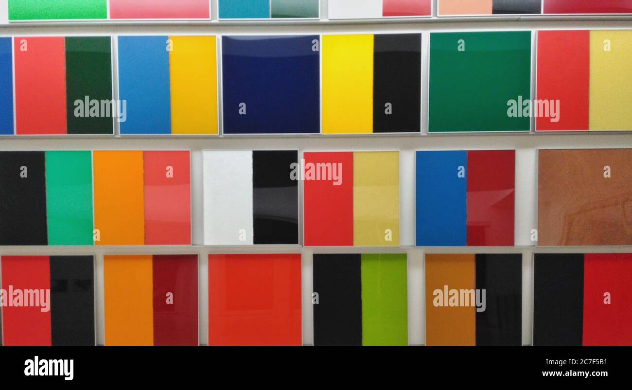 Horizontal shot of a wall with colorful patterns - perfect for ...