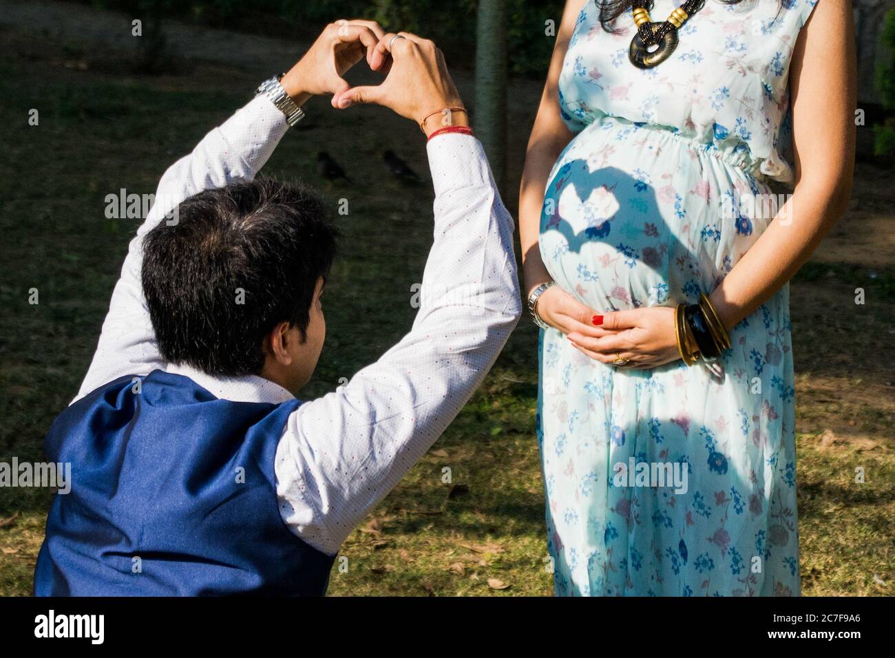 Indian Maternity Photography Outdoors in Nichols Arboretum by Ann Arbor  Maternity Photographer | Sudeep Studio - Ann Arbor Wedding and Portrait  Photographer