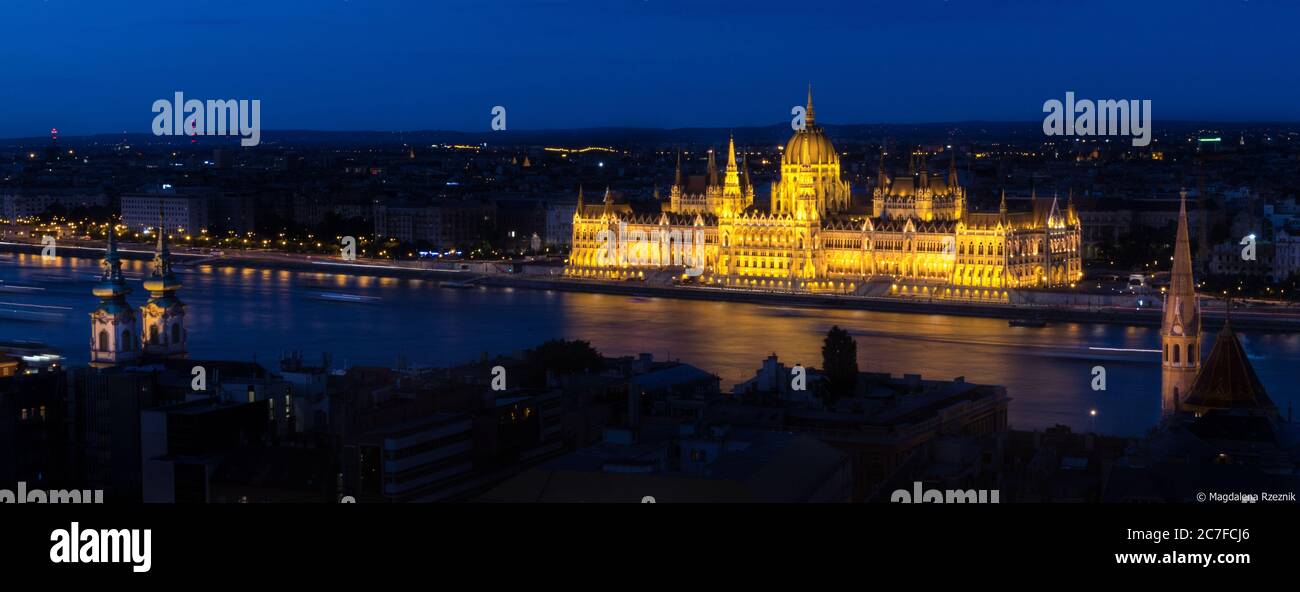 Panoramic view budapest matthias hi-res stock photography and images ...