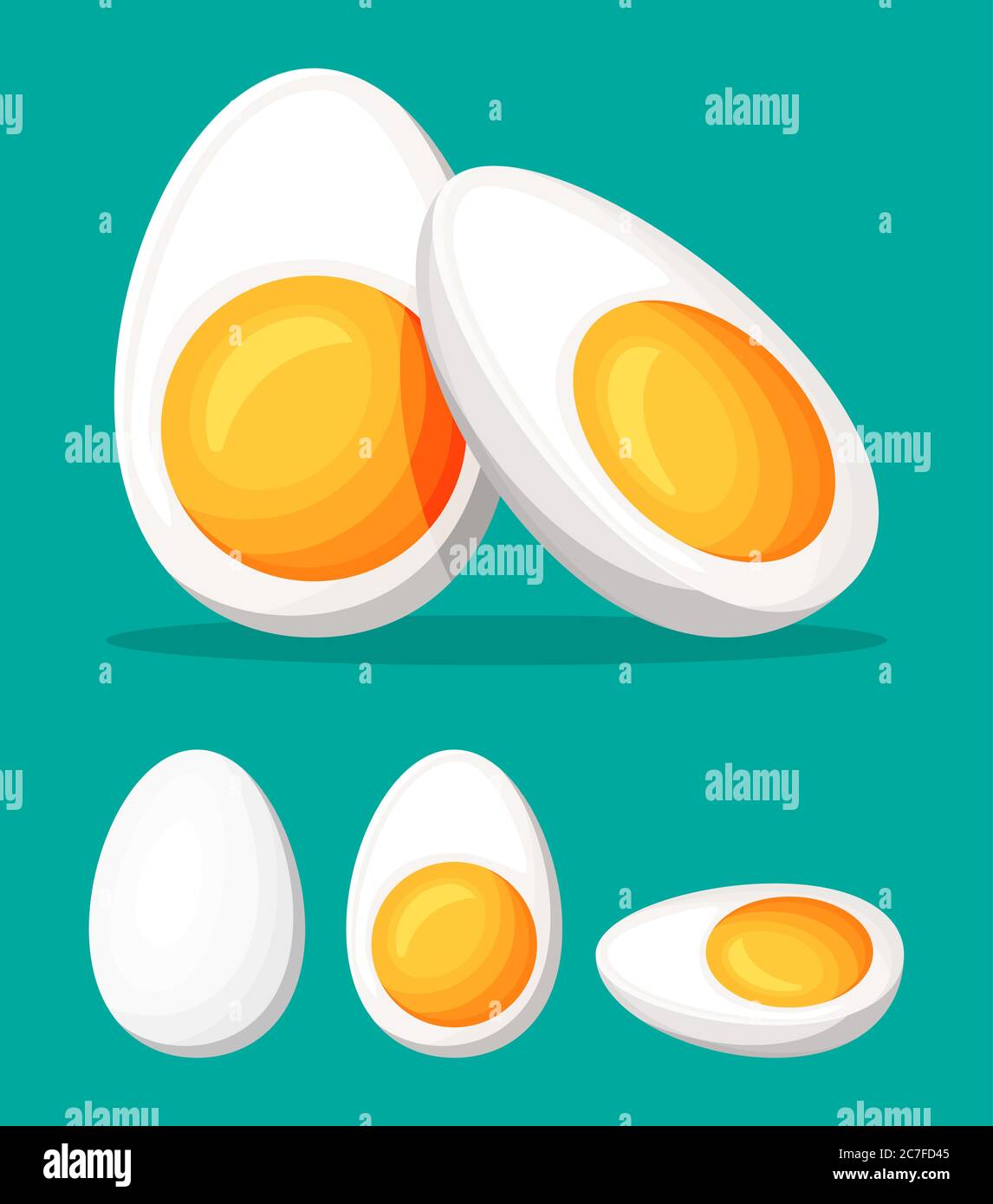 Half Boiled Eggs AI Generative 27727972 PNG