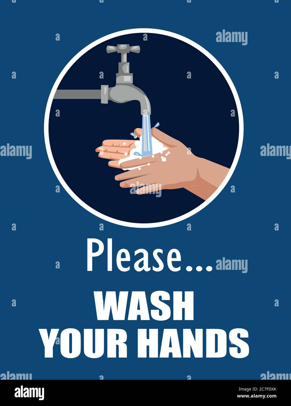 Please wash your hands icon hi-res stock photography and images - Alamy