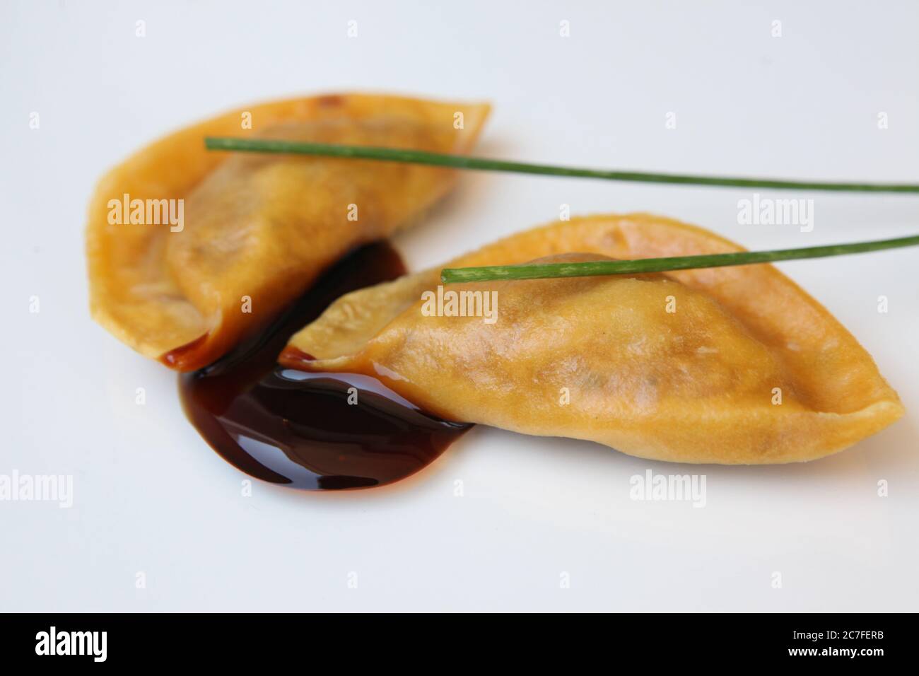 Steamed Gyoza (Jiaozi) A Chinese dumpling Stock Photo Alamy
