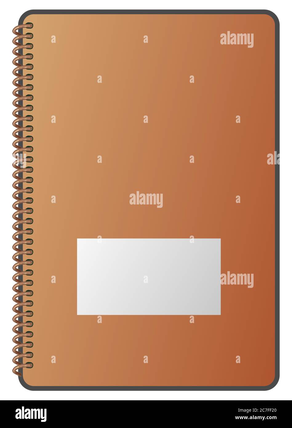Notebook. For notes and notes. Hard cover. Isolated vector object on white background. Book. Stock Vector