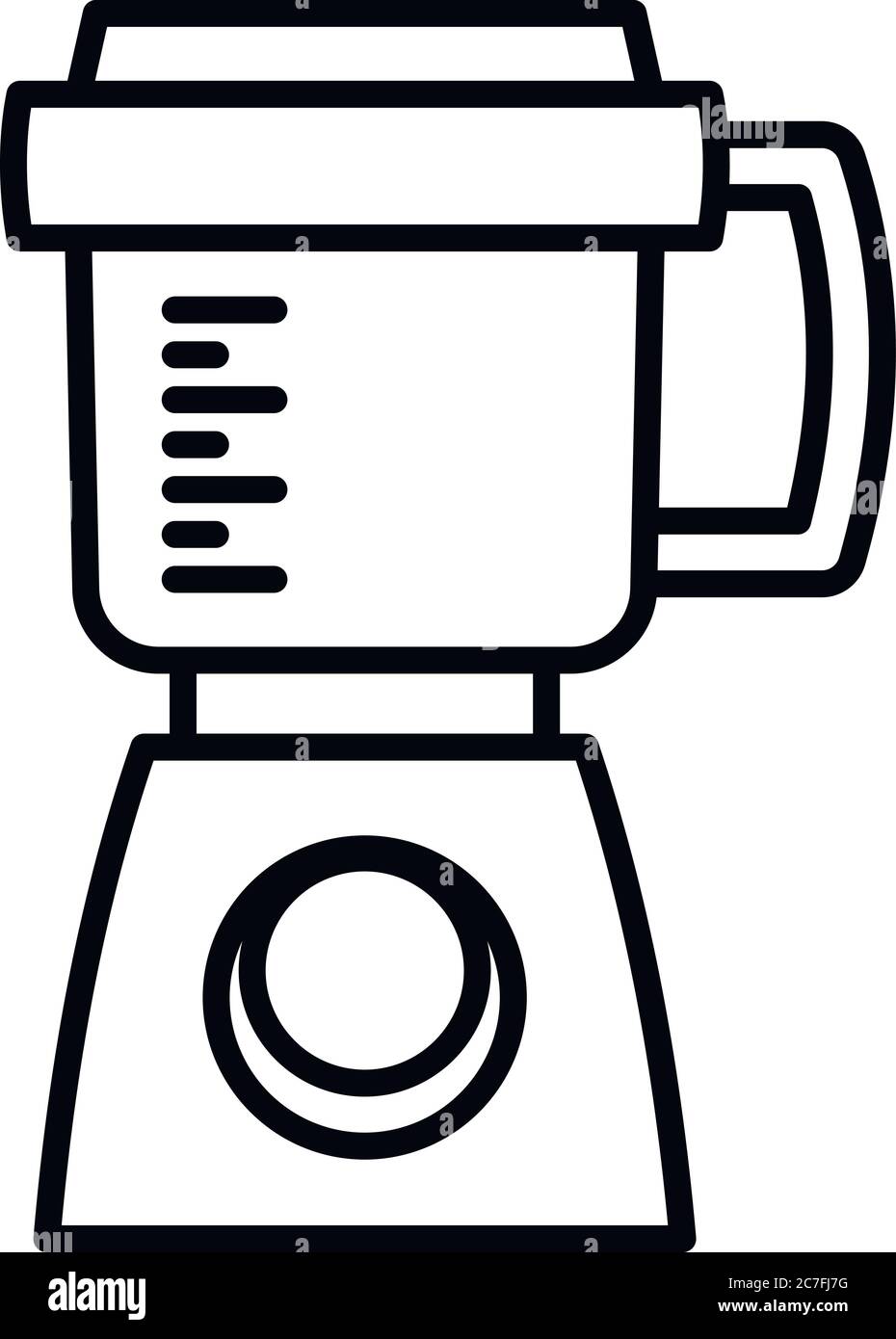 Modern food processor icon. Outline modern food processor vector icon ...