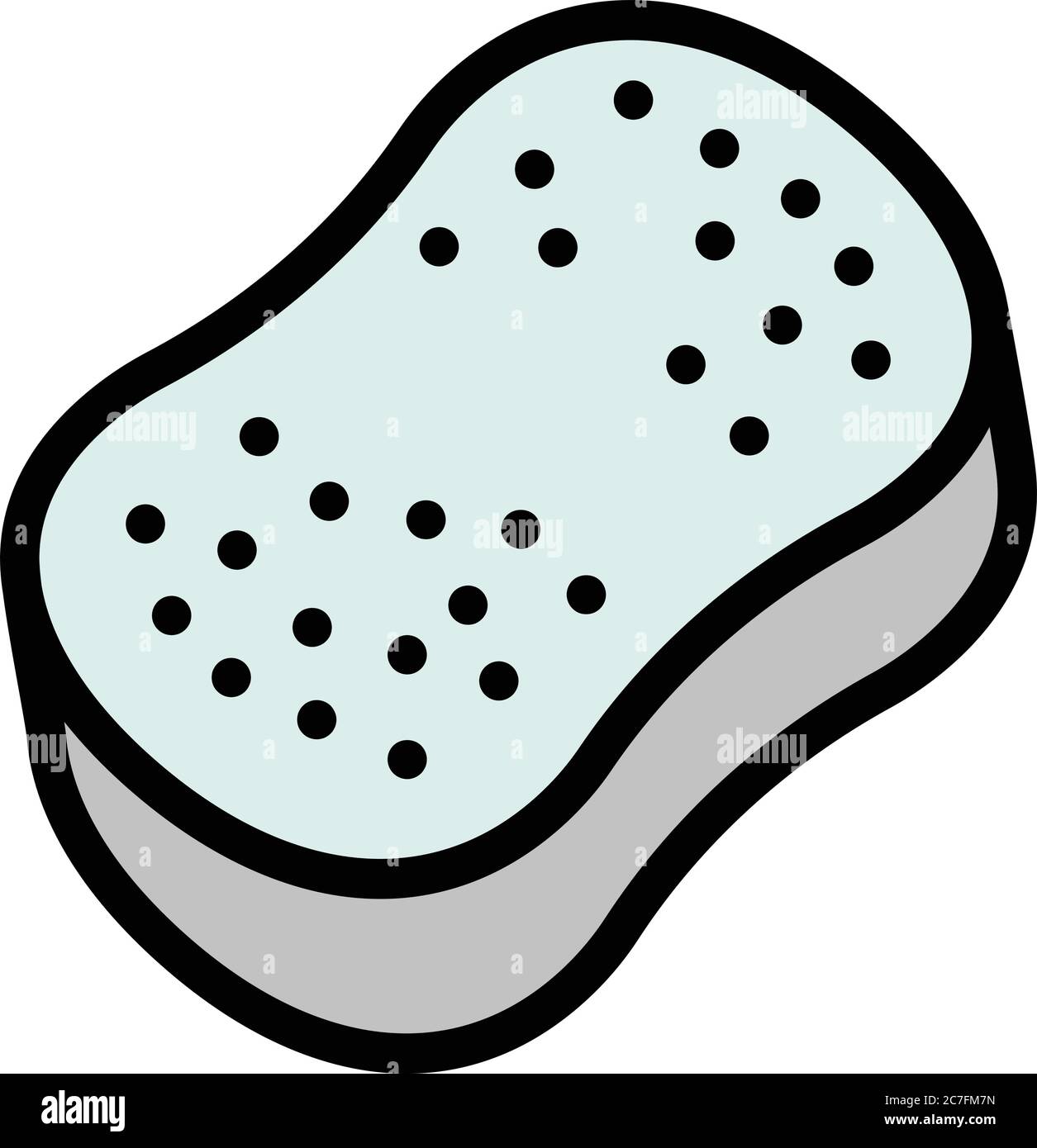 Car wash sponge icon. Outline car wash sponge vector icon for web