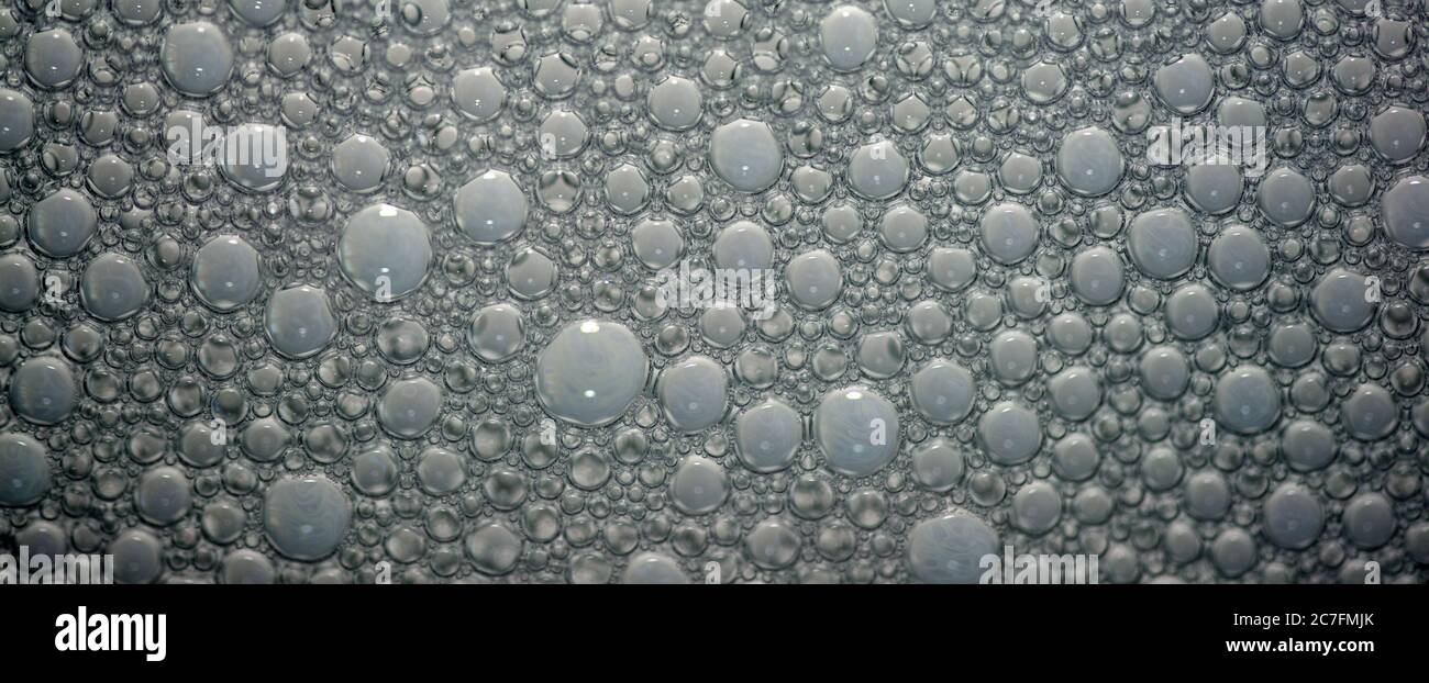 soap bubbles shot in macro Stock Photo