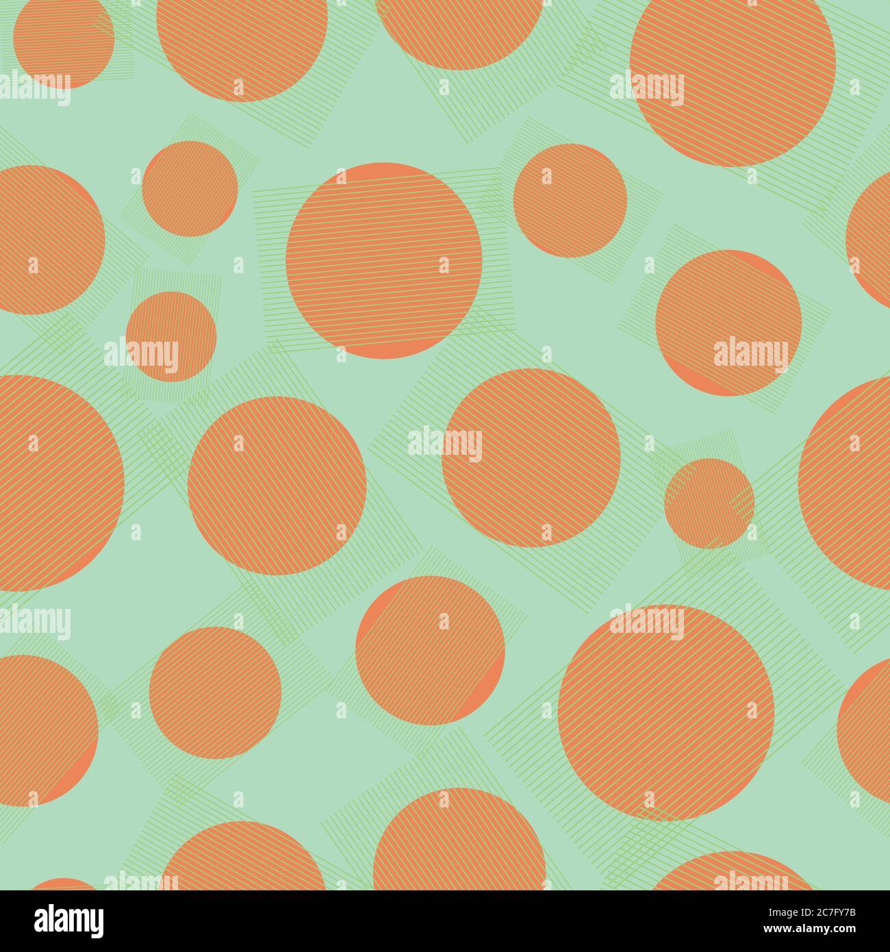 polka dots geometric seamless vector pattern Stock Vector