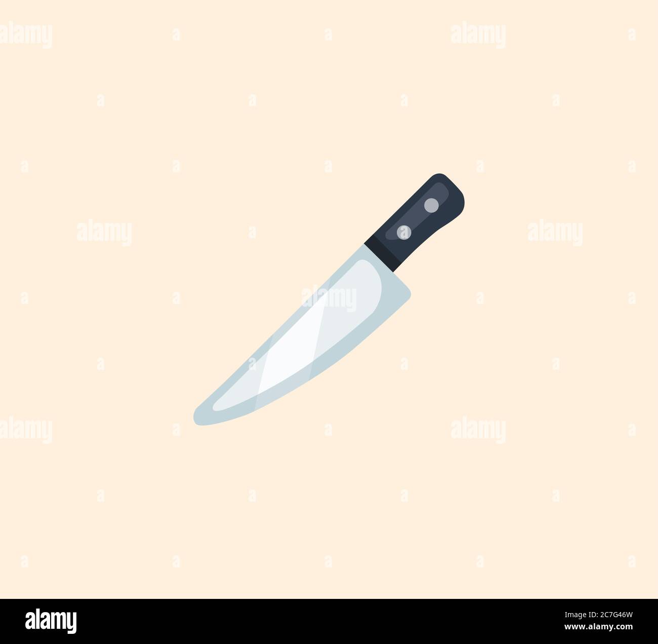 Knife vector isolated illustration. Knife icon Stock Vector Image & Art
