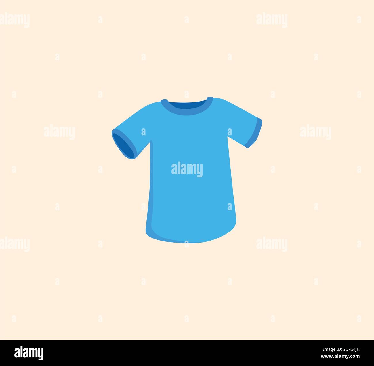 T-shirt vector isolated illustration. T-shirt icon Stock Vector
