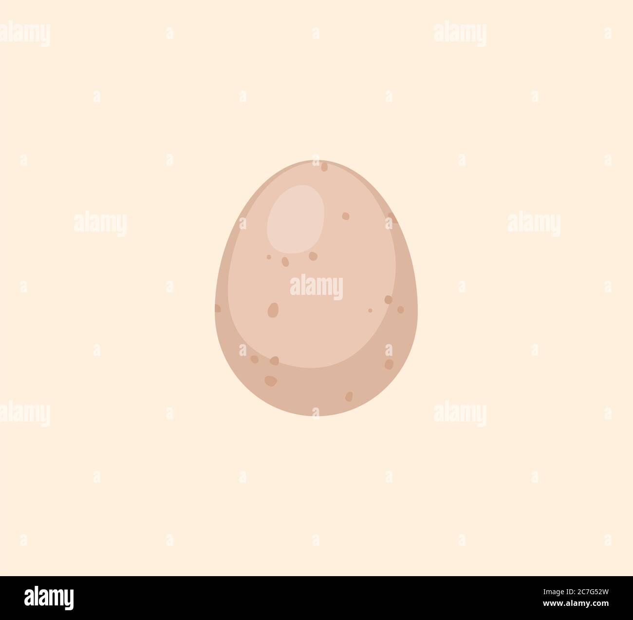 Egg vector isolated illustration. Egg icon Stock Vector