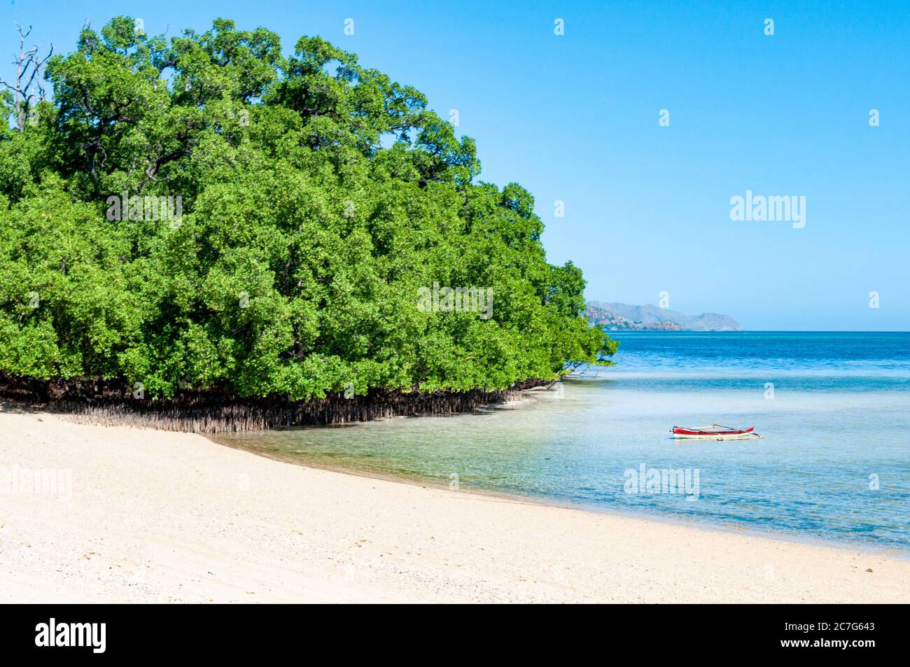 Boat and Nature view in Hera Timor Leste Stock Photo - Alamy