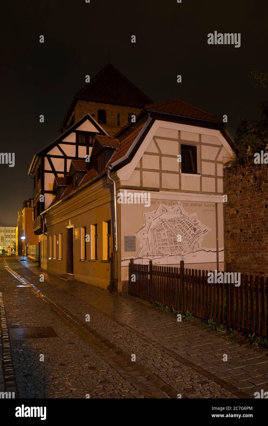Podmurna street in Torun. Poland Stock Photo Alamy