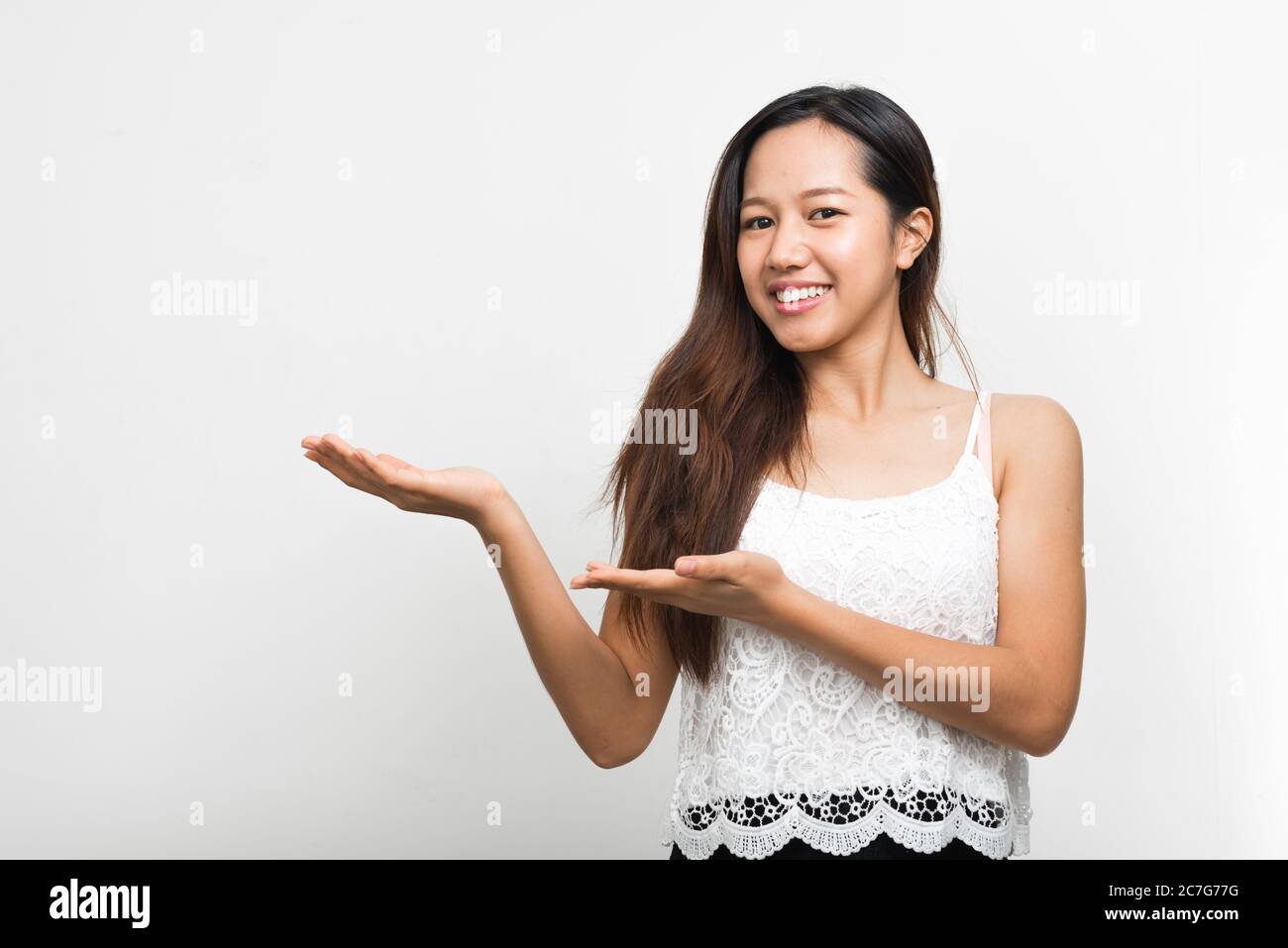 Portrait of happy young beautiful Asian woman Stock Photo - Alamy
