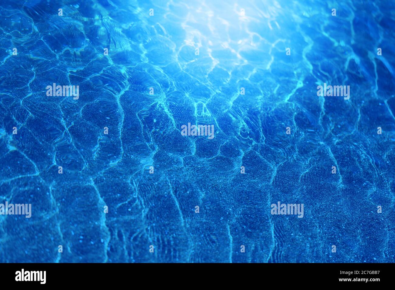 Photo background of blue sea water and waves Stock Photo - Alamy