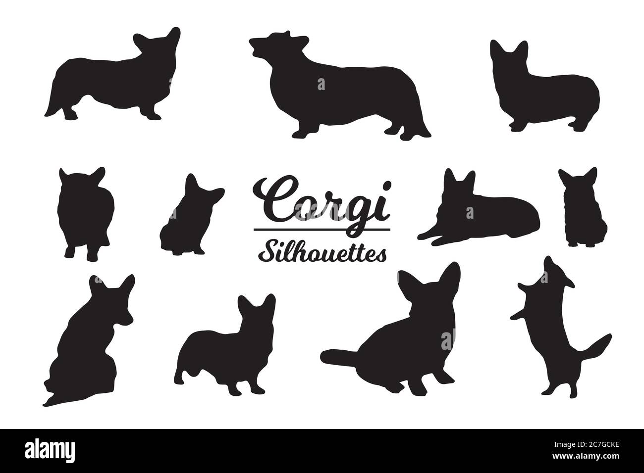 Corgi Outline High Resolution Stock Photography and Images - Alamy