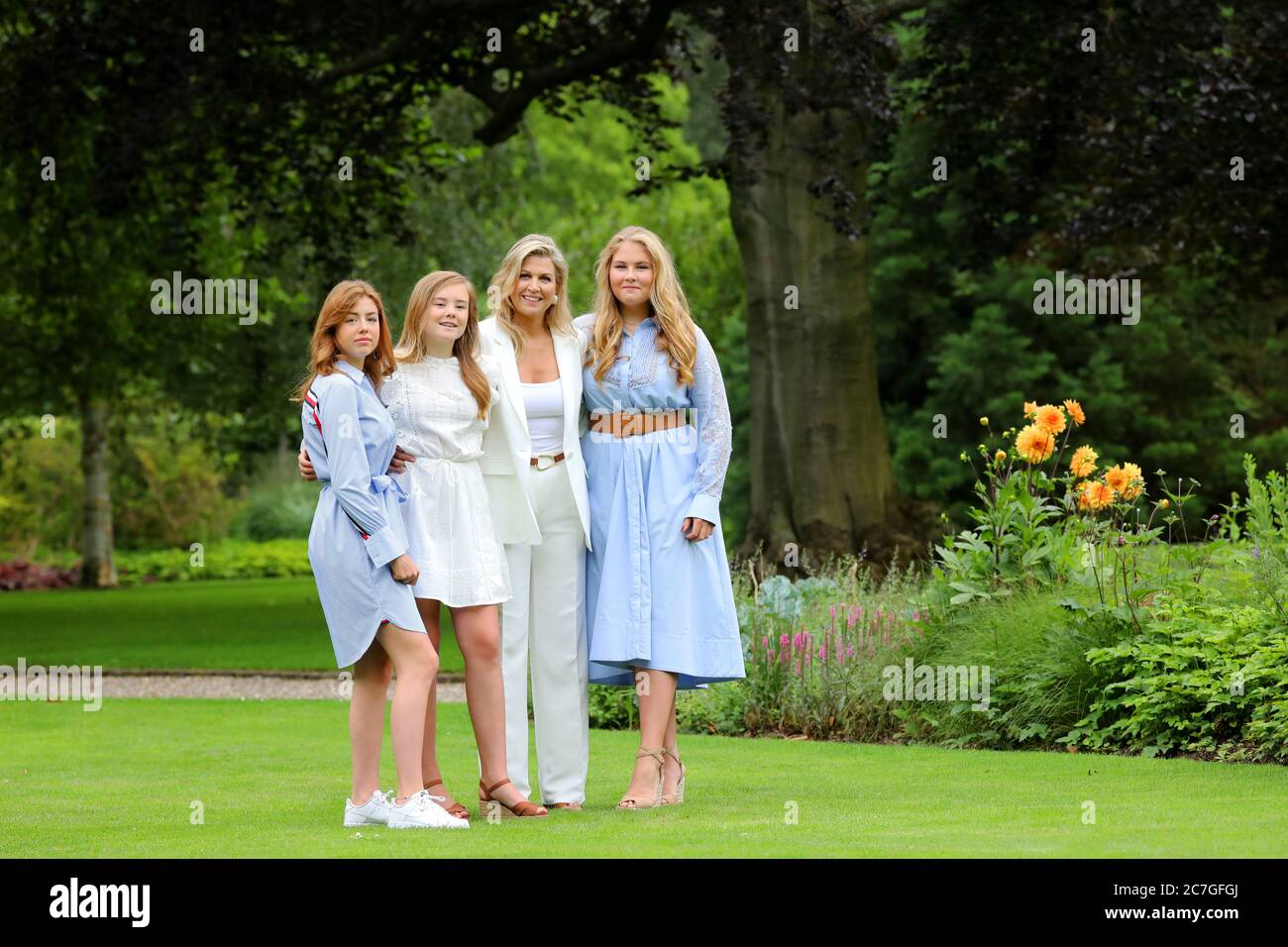 Queen Maxima, Princess Amalia, Princess Alexia and Princess Ariane of ...