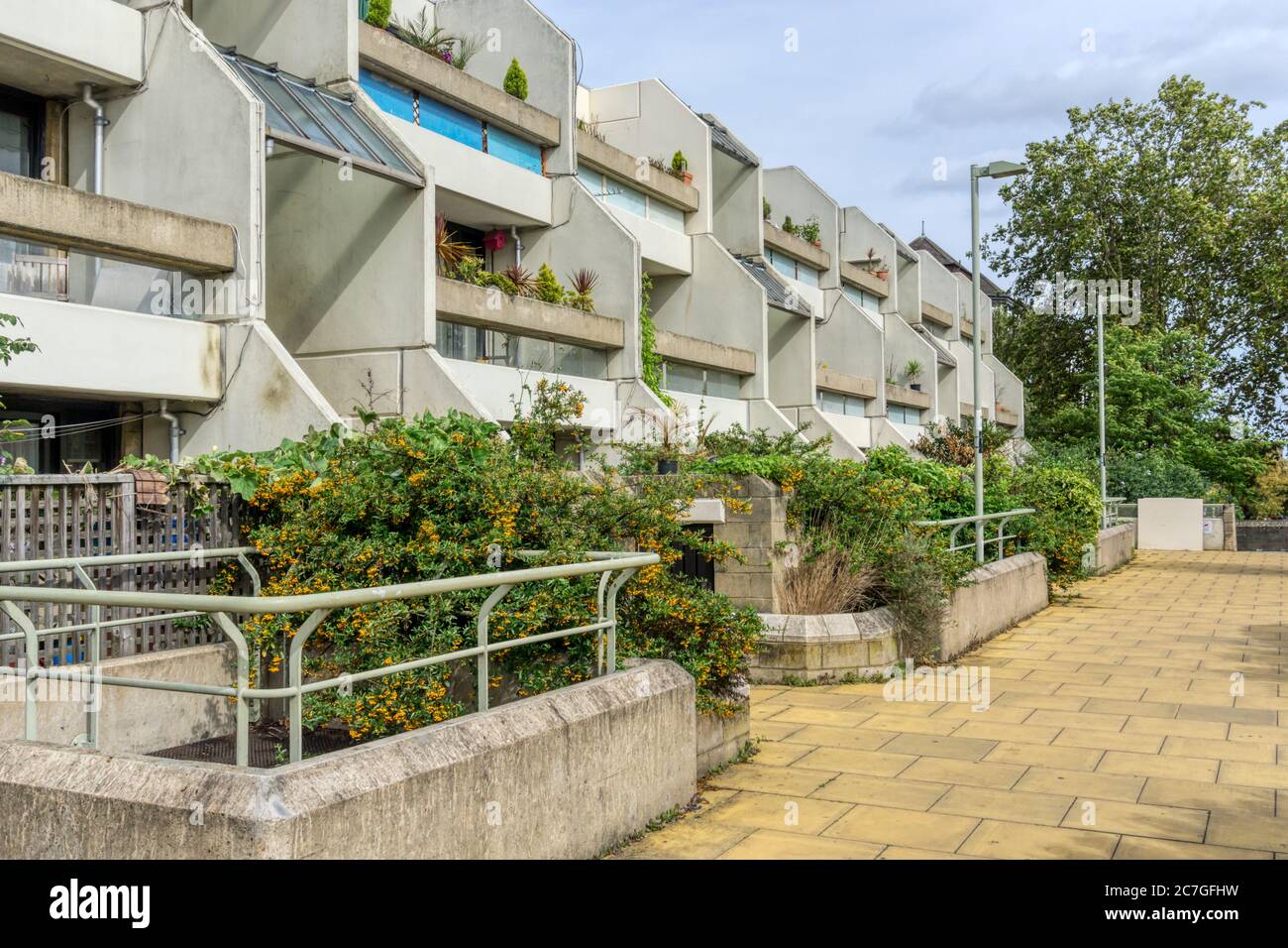 The 1970s Whittington Estate in Camden, North London, designed by Peter