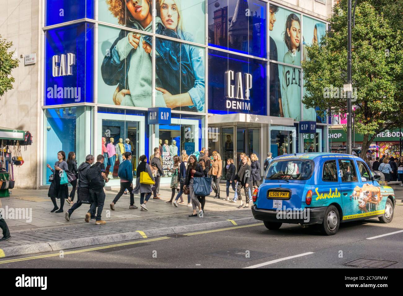 Branch of Gap clothing shops in Oxford Street, London Stock Photo - Alamy