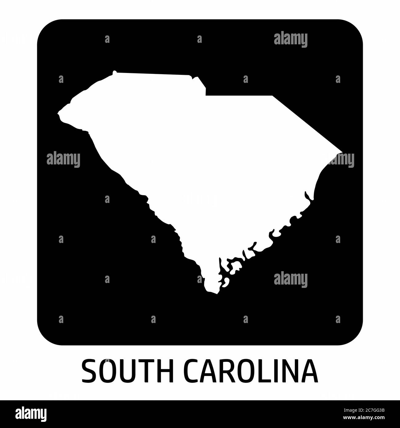 South Carolina Map Icon Stock Vector Image Art Alamy South Carolina Map Icon Stock Vector Image Art Alamy