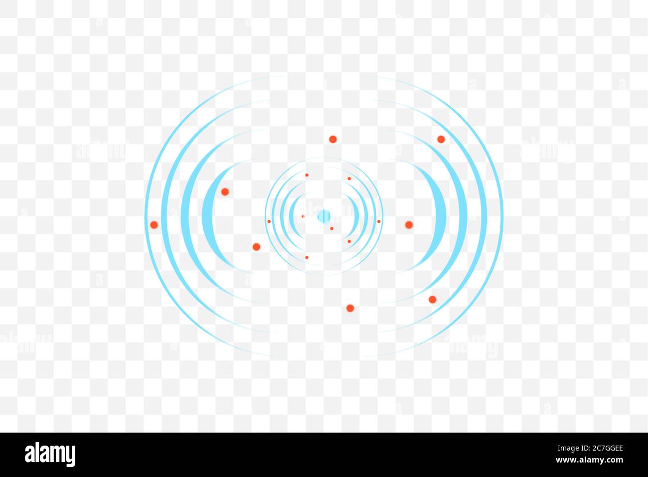 Sonar wave sign. Vector illustration. Radar icon Stock Vector Image ...