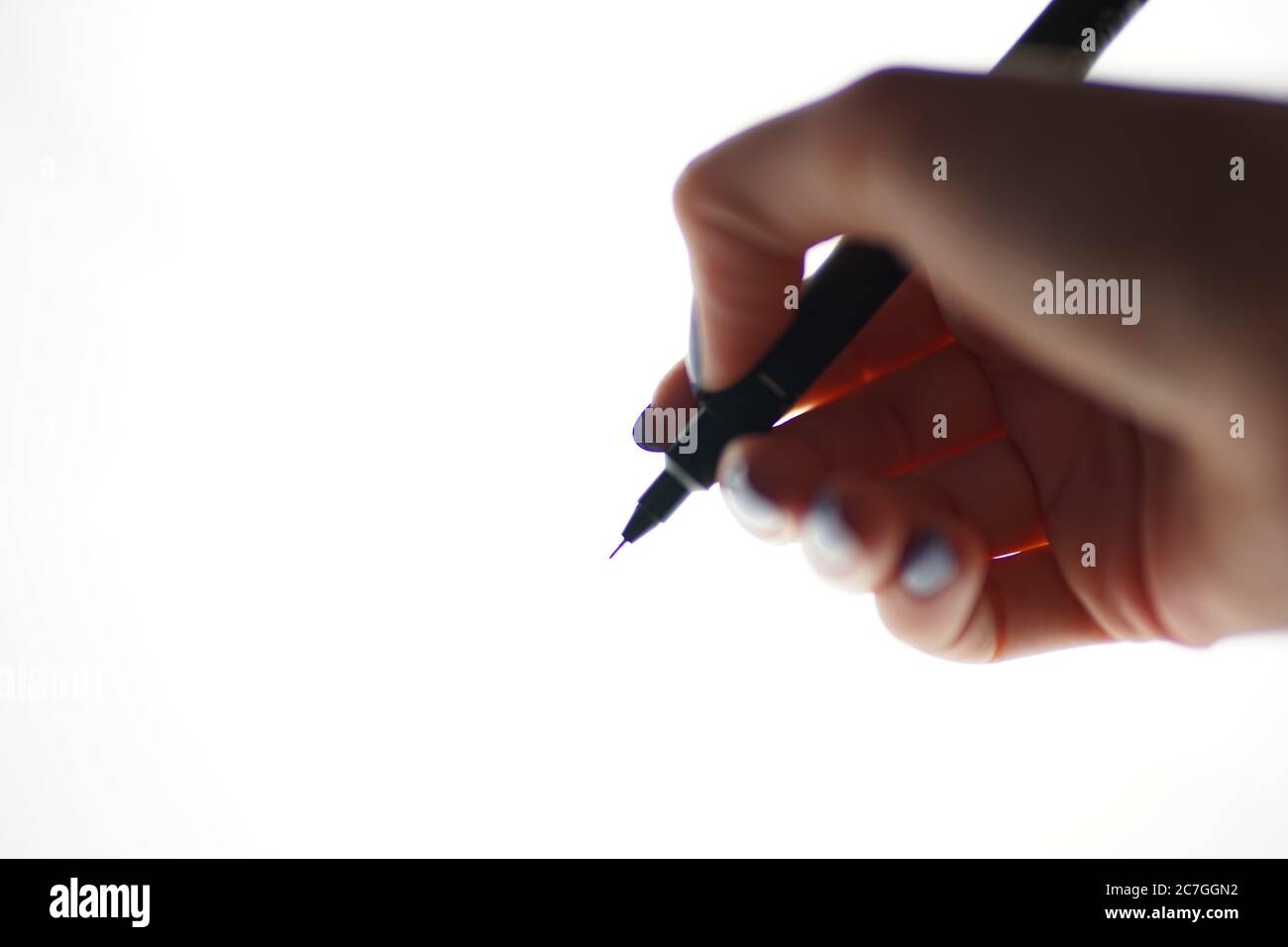 Hand drawing side view human hi-res stock photography and images - Alamy