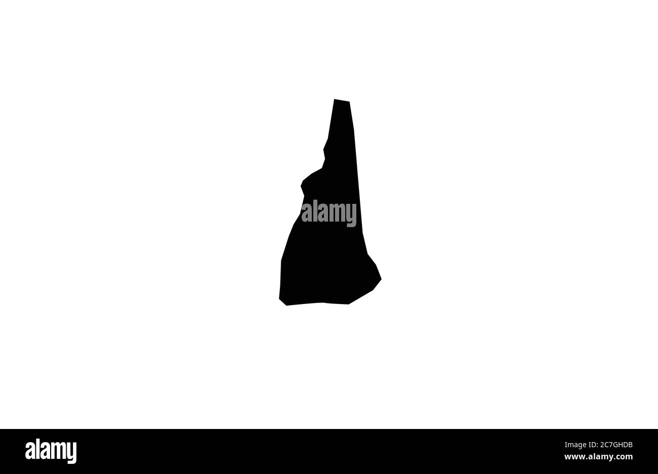 Blank new hampshire map hi-res stock photography and images - Alamy